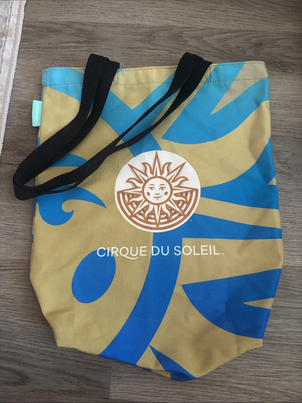 Las Vegas Cirque du Soleil Blue & Tan Graphic Tote Bag